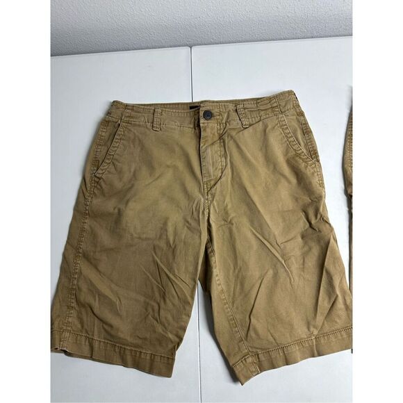 Aeropostale Mens Shorts Lot of 2 Size 30 Brown Bermuda Flat Front Chino - Picture 3 of 13